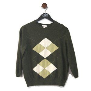 Isaac Mizrahi For Target Argyle Wool Blend Sweater